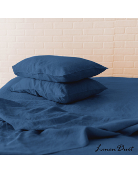 linen bedding - Linen Bedding Set 4 Pieces - Fitted Sheet, Flat Sheet, 2 Pillowcases