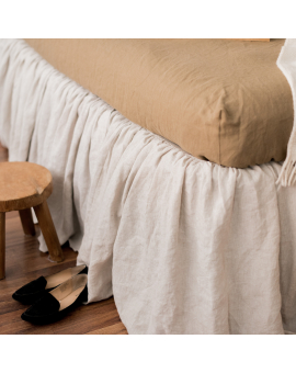 bed skirts  Linen Ruffled Bed Skirt - Base Valance