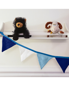 Home Decor  Colorful Linen Bunting Garland for Kids Room