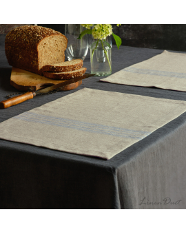 Table Linens  Linen Placemats with Stripes