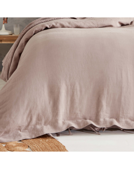 Linen Bedding  Linen Bedding Set, Linen Duvet Cover and 2 Linen Pillow Cases with Tie Closure