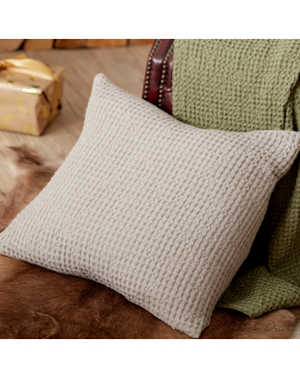 linen home décor - Waffle Linen/Cotton Throw Pillow Cases