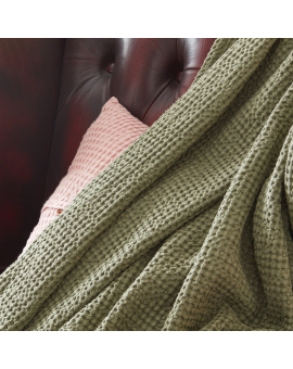 linen home décor - Linen/Cotton Throw Blanket