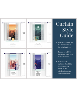 Sheer Linen Curtains  Tie-Top Linen Curtains | Linen Curtains with Tie Tops | Top Tie Curtains