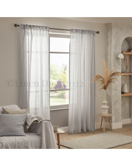 Sheer Linen CurtainsSheer Linen Curtains with Multifunctional Heading Tape