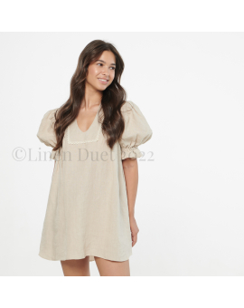 linen clothing by Linen Duet -  Linen Tunic Loose Top, Linen Tunic Dress