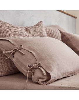Linen pillowcases  Linen Pillowcases with Ties and Envelope Closure, Set of 2 Pillow Covers