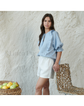 linen clothing by Linen Duet -  Linen Shorts, Women's Shorts for Summer