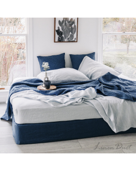 linen bedding - Linen Box Spring Cover (10 inches)