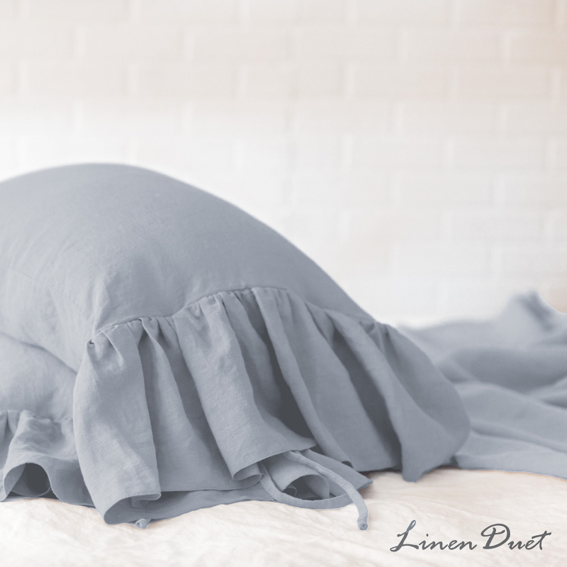 Linen pillowcases  Linen Pillow Cases with Ruffles