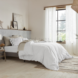 bedding sets  Linen Bedding Set, Linen Duvet Cover and 2 Linen Pillow Cases with Button Closure