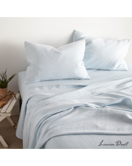 linen bedding - Silky-Soft Natural Linen Fitted Sheets