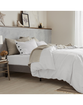 linen bedding - Soft Natural Linen Fitted Sheet