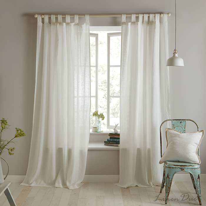 linen curtains with top tabs